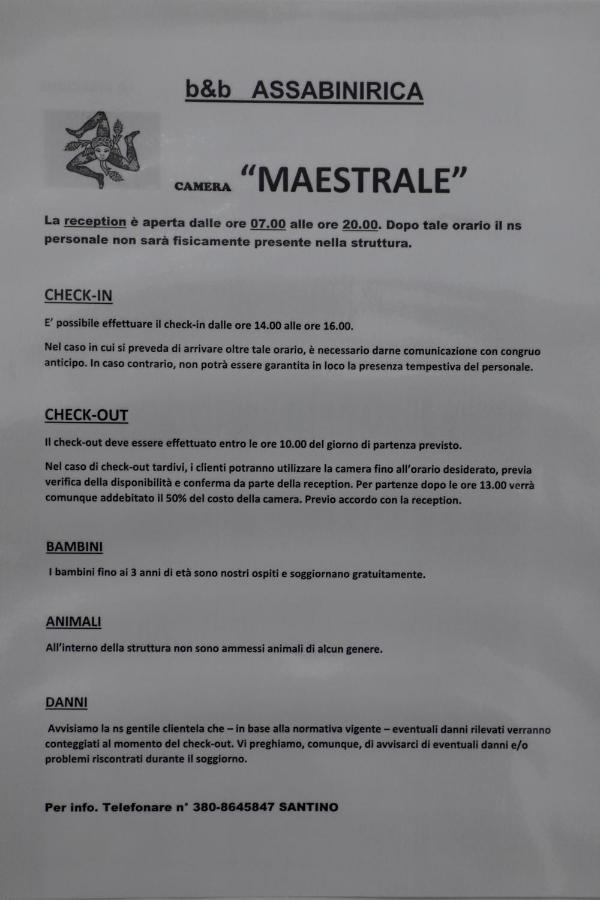 Assabinirica Bed & Breakfast Acquedolci Exterior foto